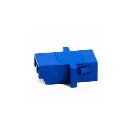 Cable Wholesale LC/UPC Singlemode Duplex Coupler, blue, polymer body and zirconia sleeve 31F2-LL420